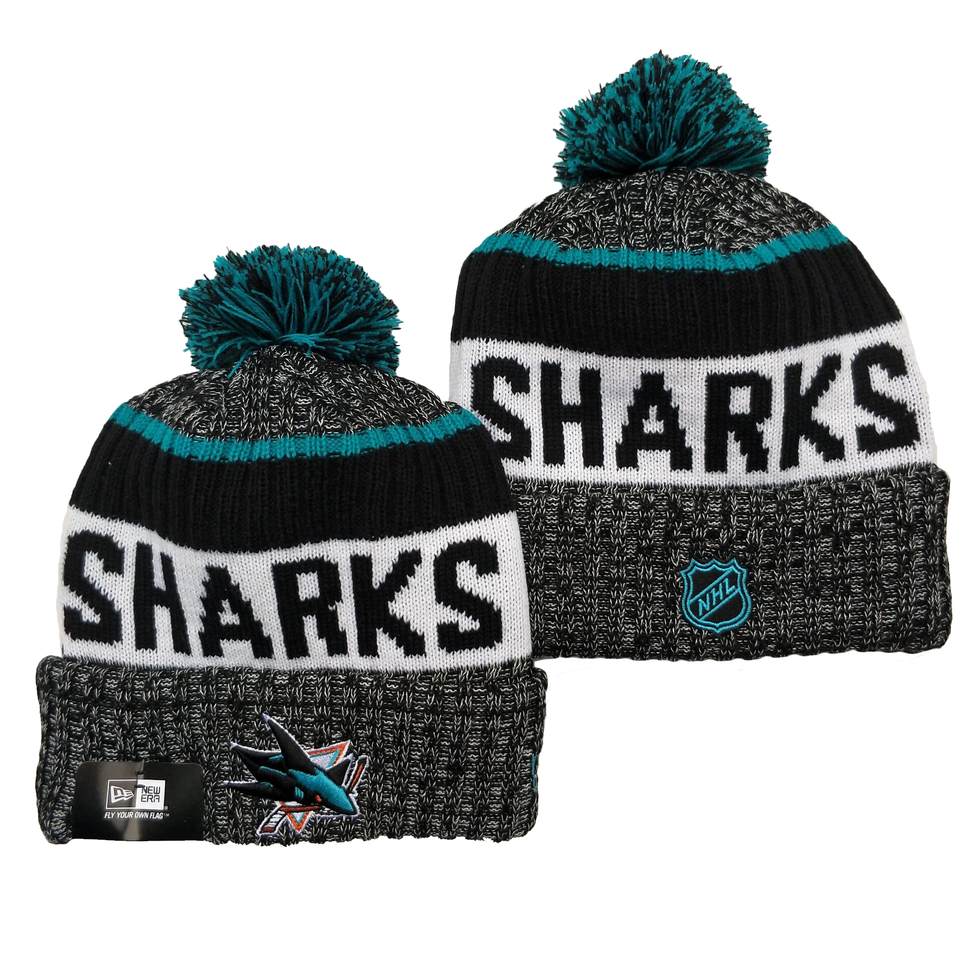 San Jose Sharks Knit Hats 002